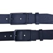 Tumbled Leather Wallet & Tumbled Belt (Matte Black Buckle) Gift Set